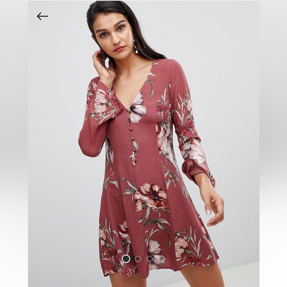 ASOS | Lunik flare sleeve dress